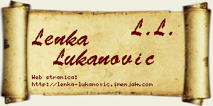 Lenka Lukanović vizit kartica